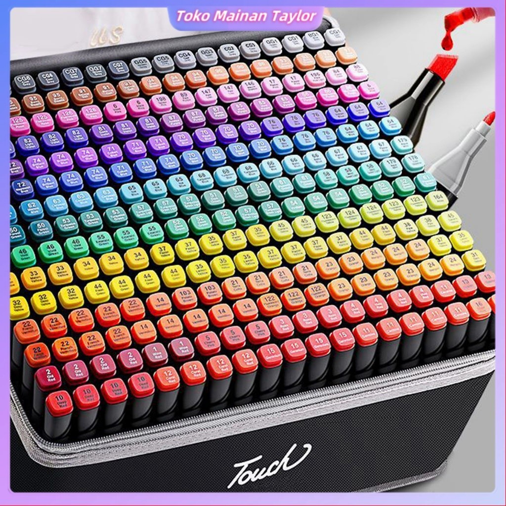 

【BISA COD】48 Warna Mark Pena Anak -anak Master The Double -Headed Art Special Painting Tools Color Pena