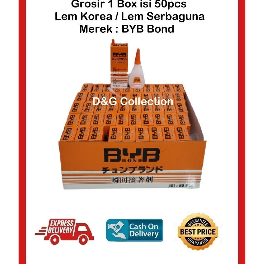 

Lem Korea / Lem Serbaguna Grosir 1 Box 50 Pcs