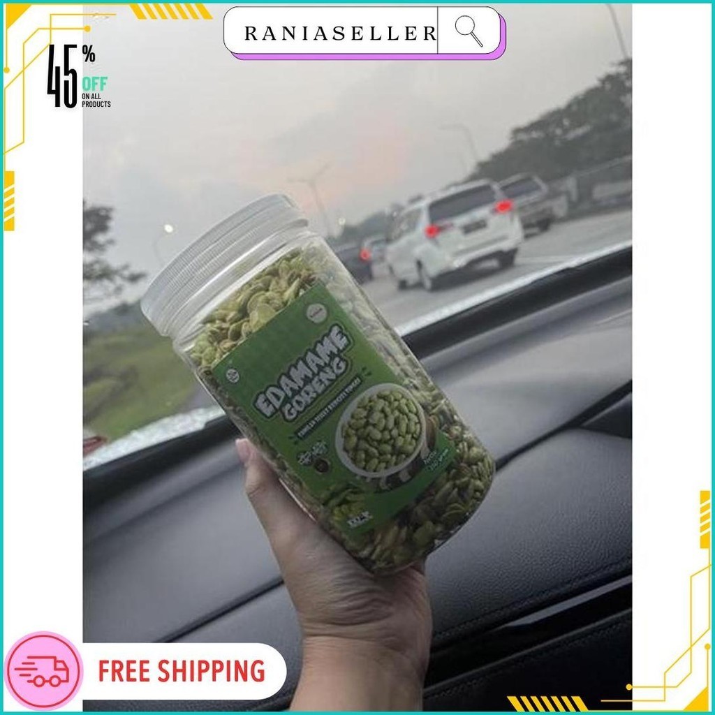 

Camilan Gurih Edamame Goreng Kemriuk Kemasan Botol 350 Gram Cod