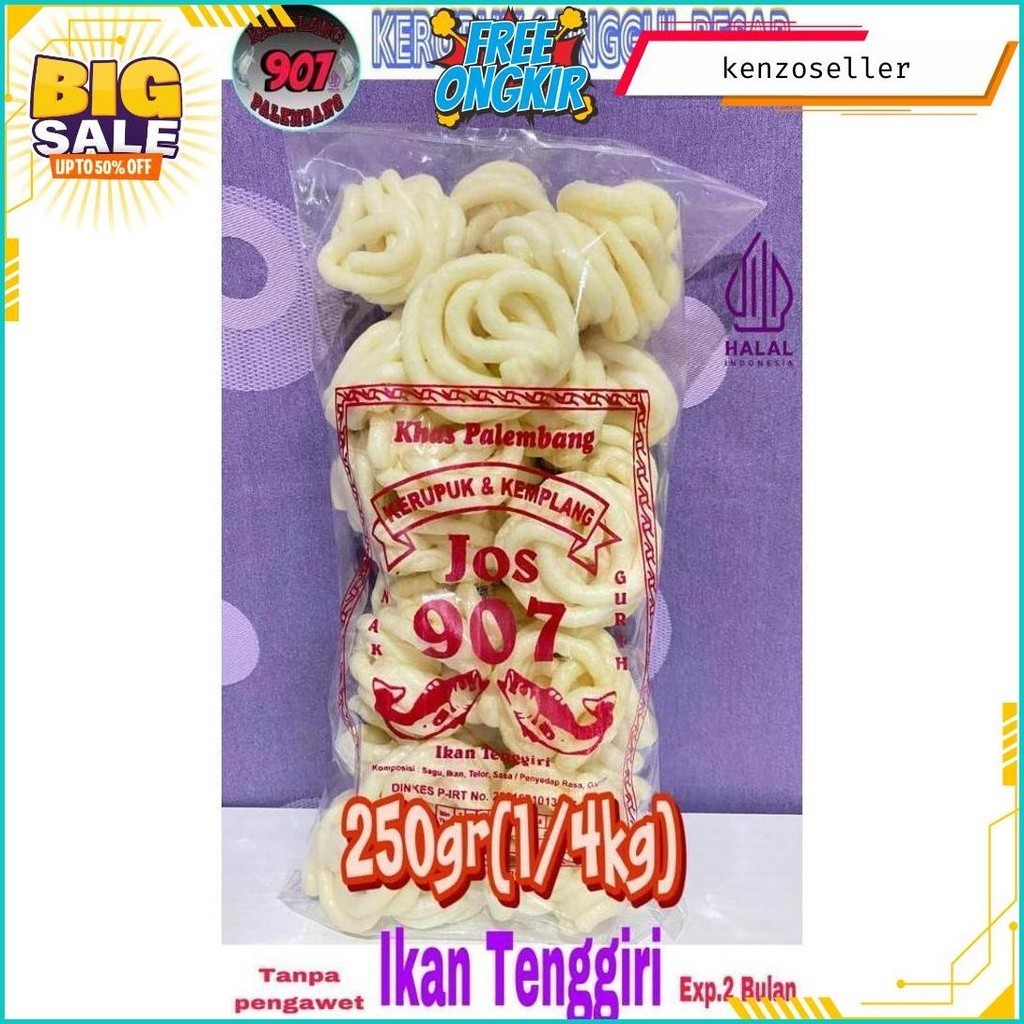 

Paket 1Kg Campur Kerupuk Kemplang Super Ikan Tenggiri Bisa Cod