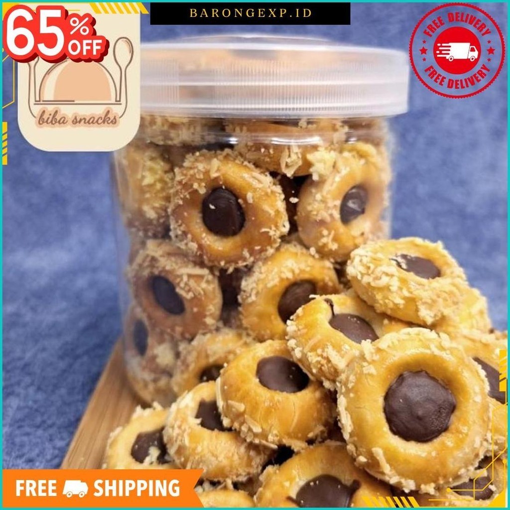 

Kue Choco Cheese Thumbprint By Bibasnacks (Gratis 1 Pouch Sagu / Semprit ) Siap Kirim