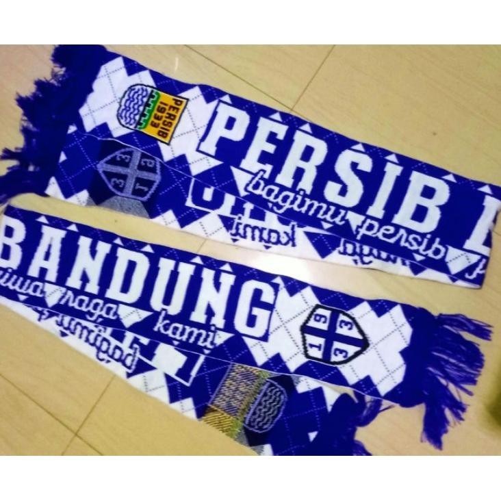 Syal Scarf Persib Bandung Rajut Komputer