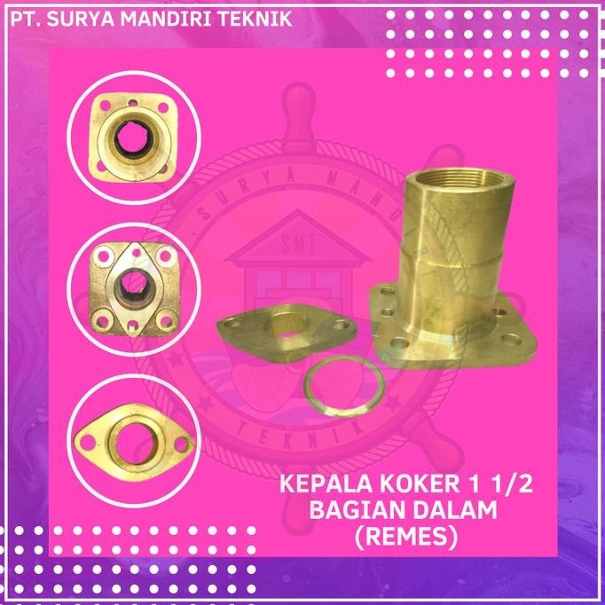 ] STANGTIF (KEPALA KOKER) 1 1/2" DALAM KUNINGAN (PIPA 60.5MM)