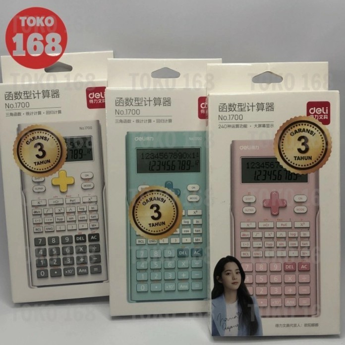 

Ready Deli Scientific Calculator / Kalkulator Ilmiah 12 Digit Fungsi 1700