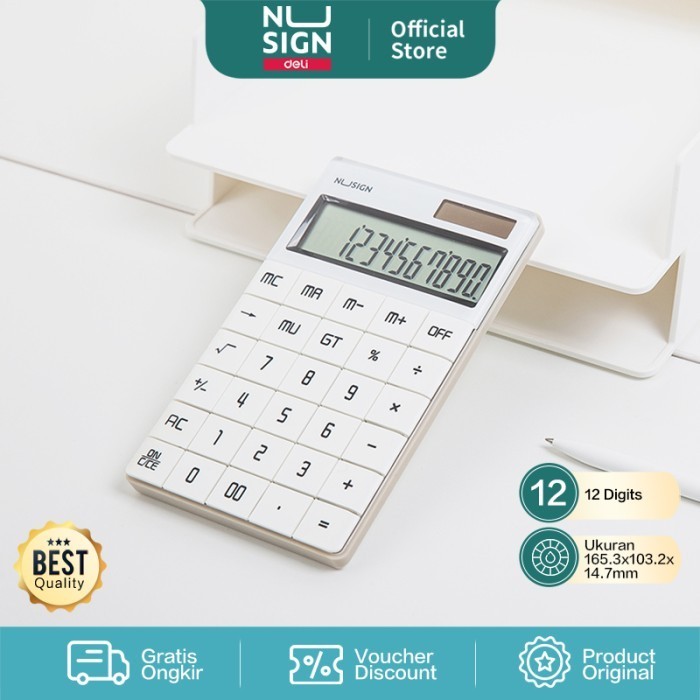 

Ready Nusign Calculator / Kalkulator 12 Digit LCD Besar Colorfull NS041