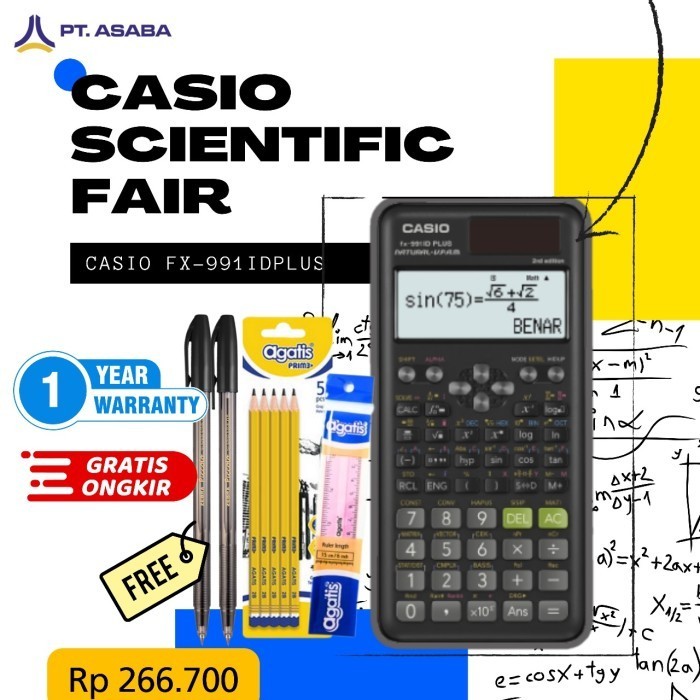 

Ready CASIO FX-991IDPlus -2nd edition- Kalkulator Sekolah , Kuliah