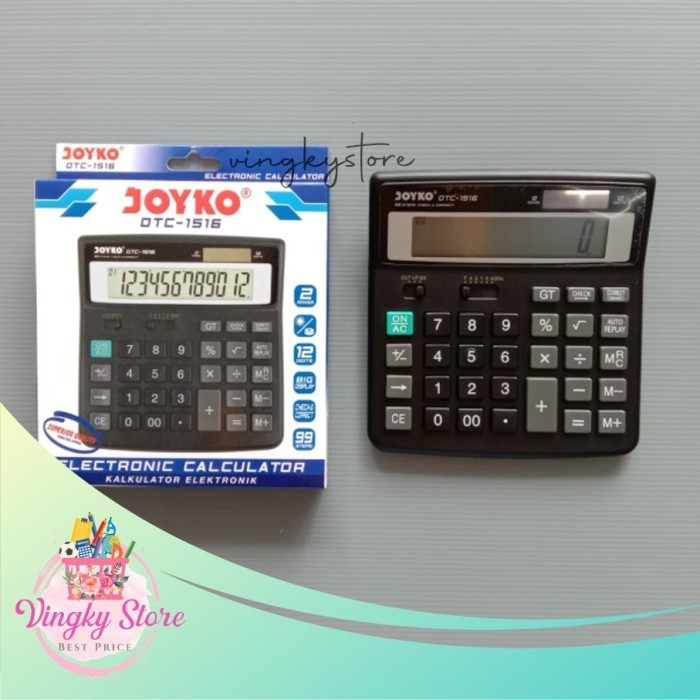 

Ready Calculator / Kalkulator Joyko DTC-1516 / 12 Digits / Check Correct