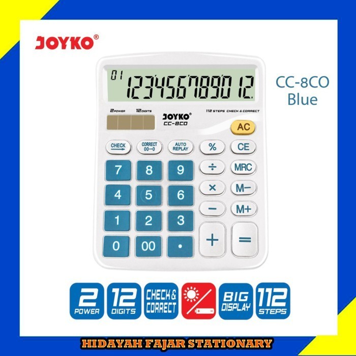 

Ready kalkulator - calculator - kalkulator Joyko CC-8CO