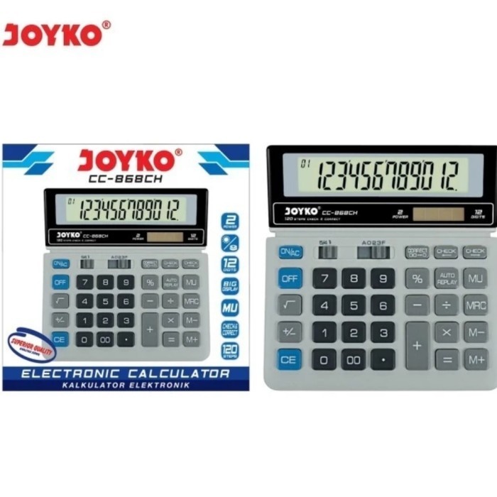 

Ready JOYKO CC-868CH Check & Correct Kalkulator Bisa Cek Ulang spt SDC-868L