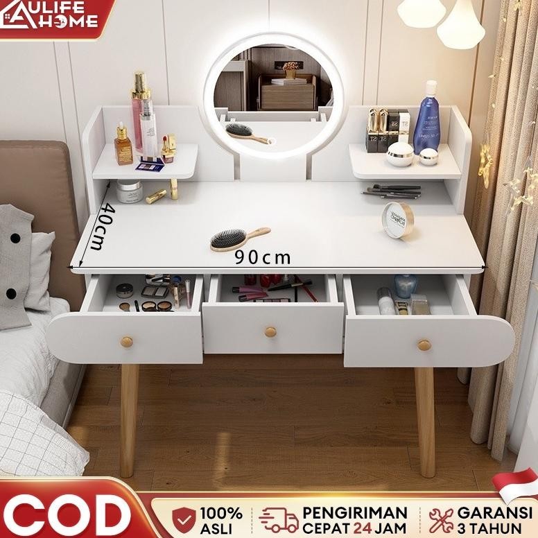 Meja Rias dengan LED Meja Rias Putih Meja Rias Modern Meja Rias Minimalis