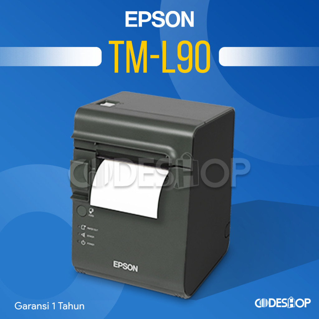 Printer Label Barcode Resi Epson TM-L90 Direct Thermal USB & RS232