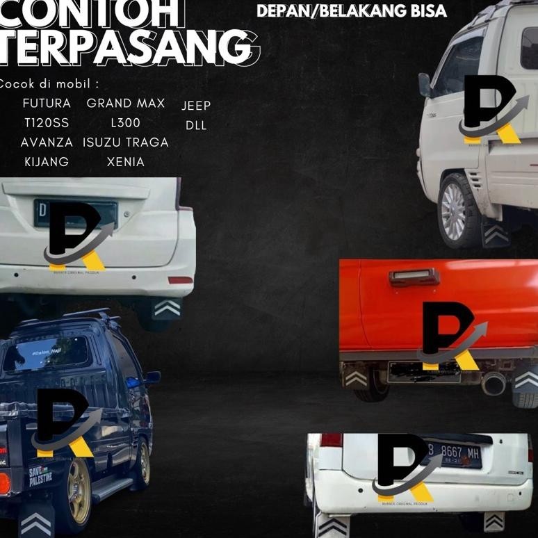 Beli Lokal 1Set Sepasang Karpet Lumpur Mobil  Pick Up Tebal Depan Belakang Karpet Lumpur L300 T120 T