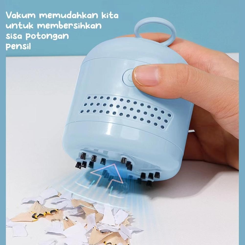 

uj-53 Electric Stationery Set / Set Alat Tulis Sekolah Rautan Penghapus Vacuum Original