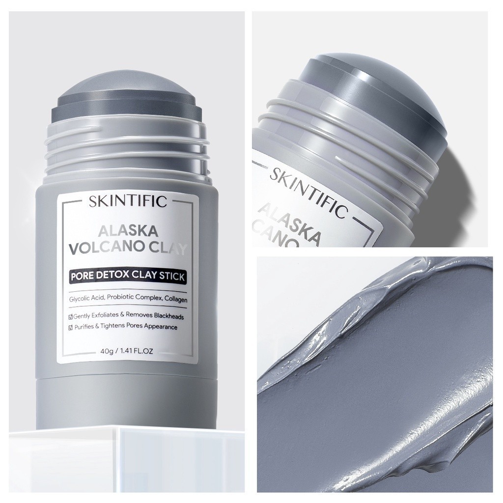 TWG Clay Mask Deep Sea Cleansing Mud Alaska Volcano Clay Pore Detox Clay Masker Komedo Clay Mask Mas