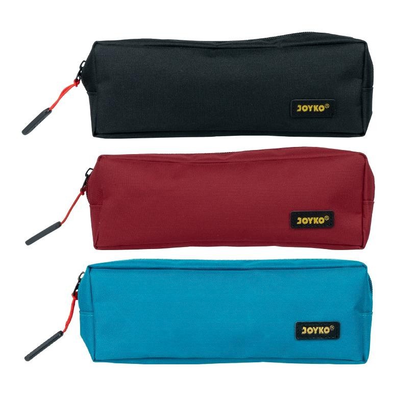 

rg-4 (1 Pcs) Tempat Pensil Kain Zipper JOYKO PC-5016 Pen Pencil Spidol Creative Soft Case Hitam Black / Biru Blue / Merah Red Original