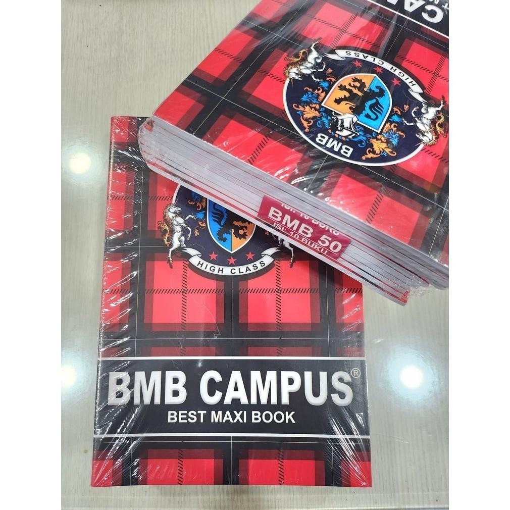 

Ready Buku Tulis Campus 50 Lembar -Boxy - Per Pack - Isi 10 Buku