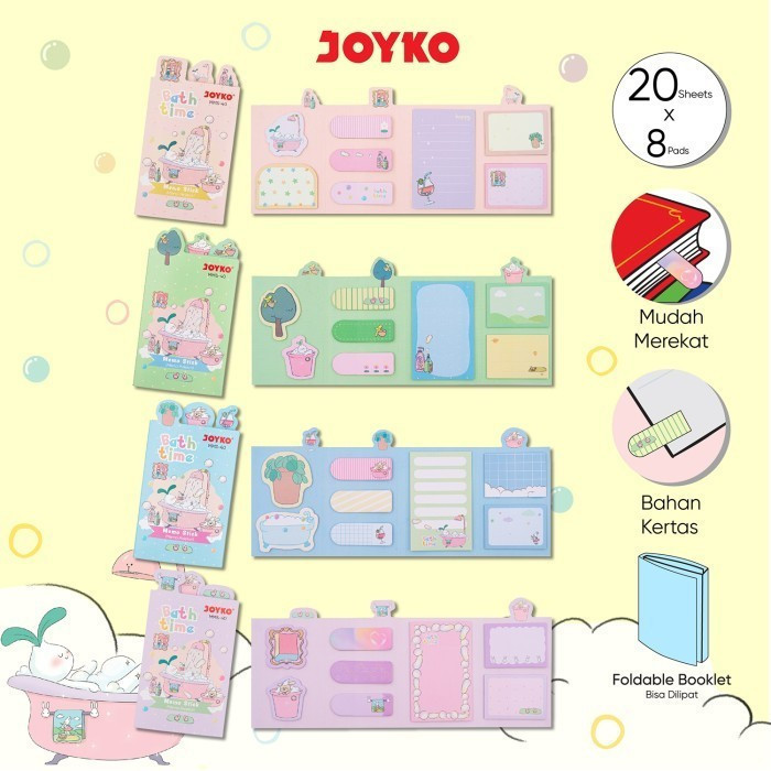 

Memo Stick \ Sticky Note \ Kertas Memo \ Memo Tempel Joyko MMS-40 Bath Time