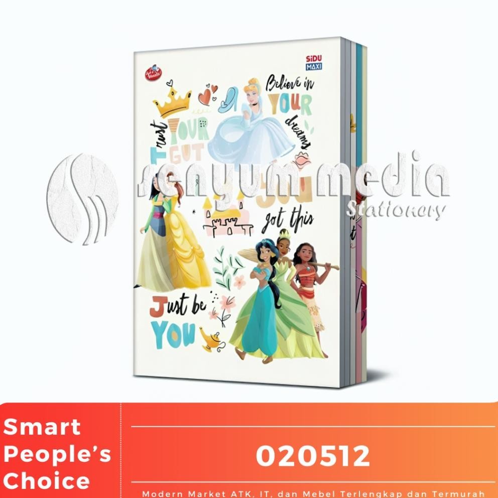 

Ready Buku Tulis Sinar Dunia Sidu Maxi Disney Princess 42 Lembar (1 Pack Isi 5 Buku) (S:Pak)