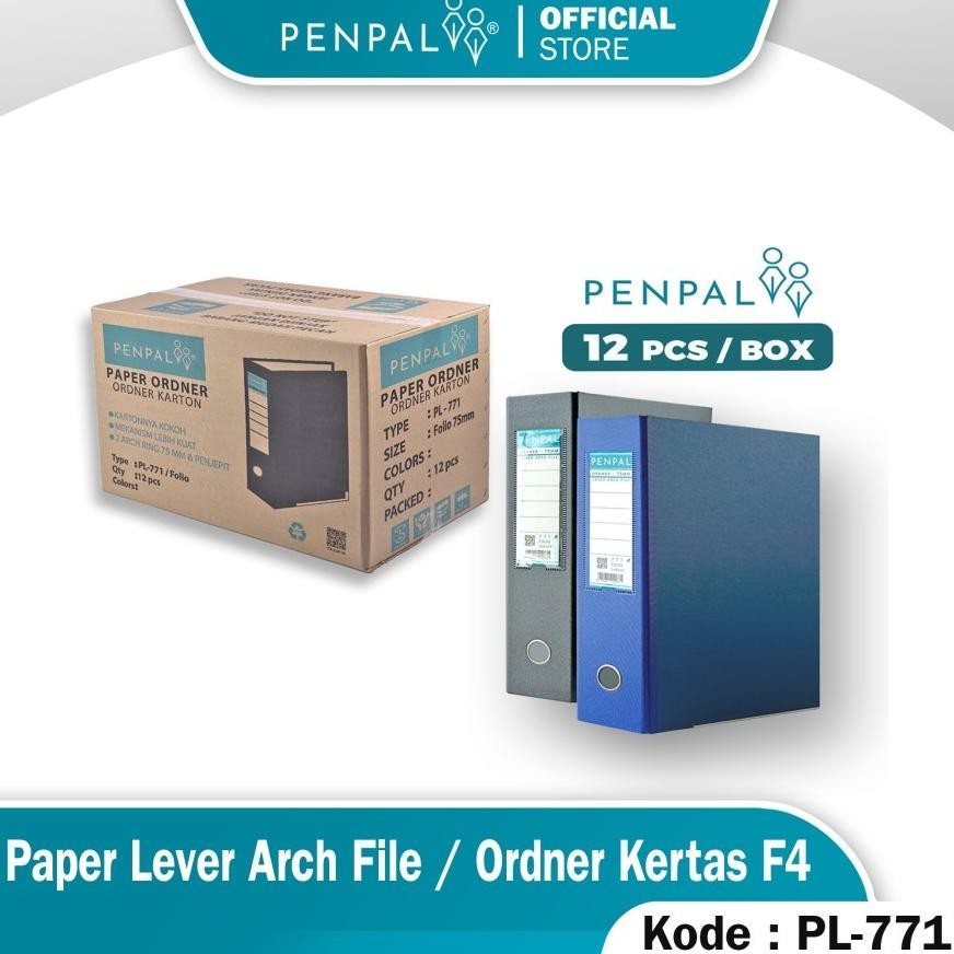 

Ox04 Penpal Paper Lever Arch File / Ordner Kertas F4 PL-771 Termurah