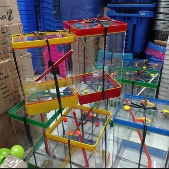 Aquarium es buah bahan akrilik / Tempat es buah 15 liter dan 20 liter