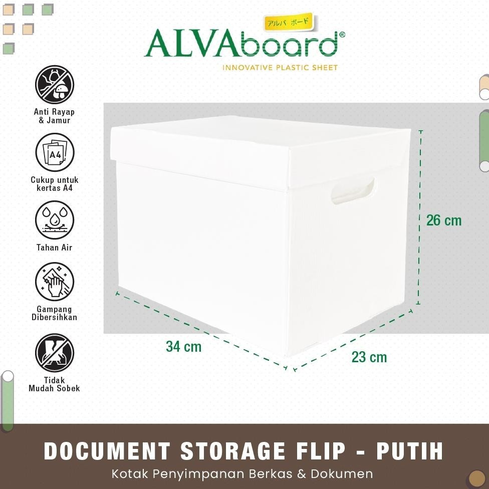 

ew-45 Kardus Dokumen Arsip ALVAboard Box Flip Ukuran 34x23x26 cm (P x L x T) Murah