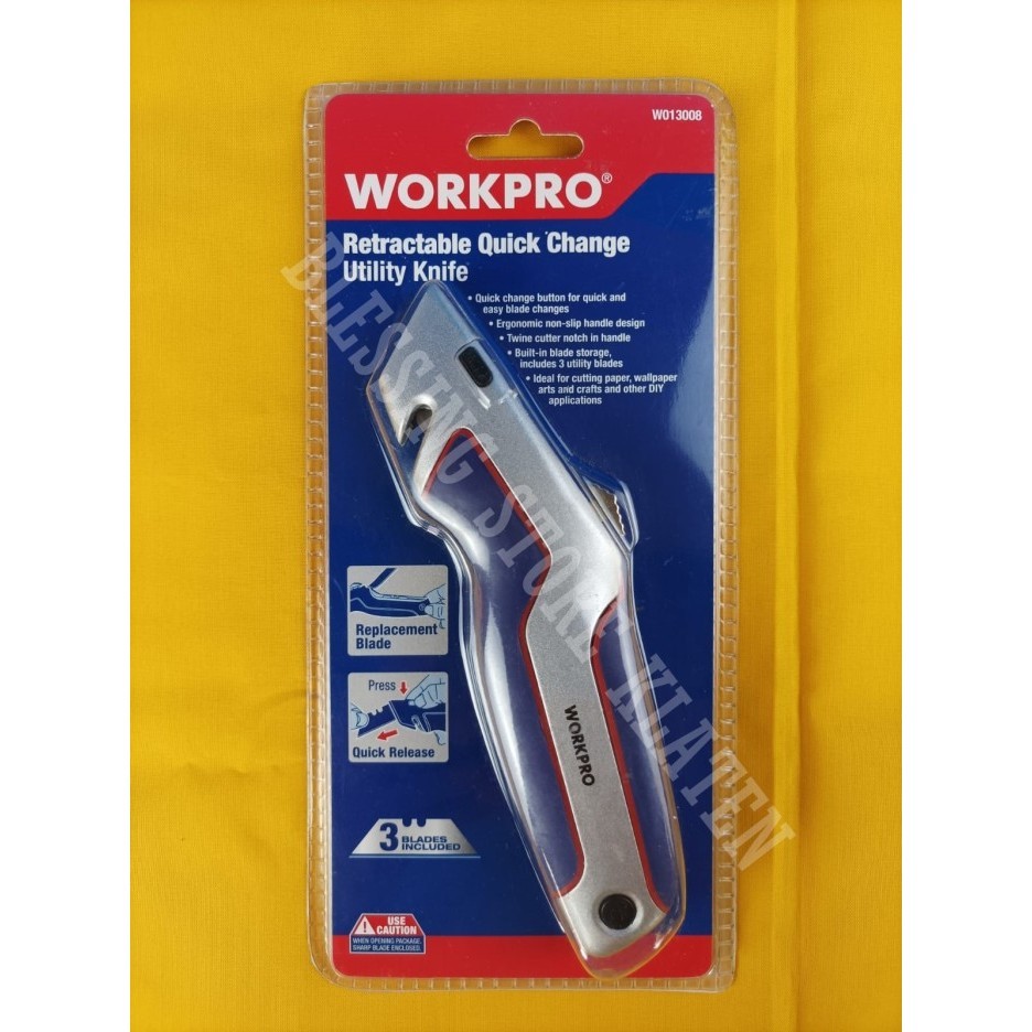 

>>>>>] WORKPRO - RETRACTABLE QUICK CHANGE UTILITY KNIFE