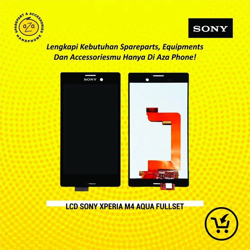 Lcd Sony Xperia M4 Aqua / E2353 / E2303 Black Fullset + Touchscreen