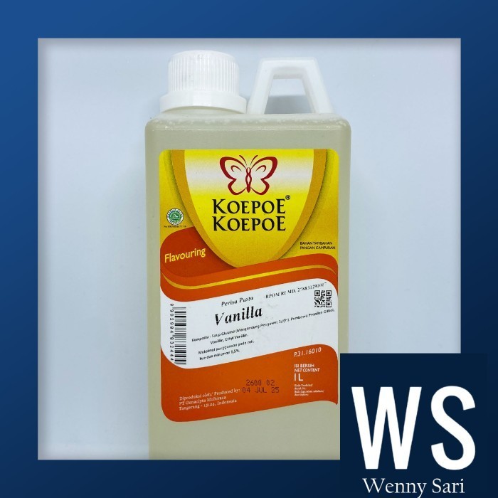 

Terlaris Pasta Vanilla Kupu - Kupu 1 L SALE