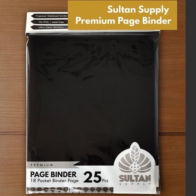 

Sultan Premium Page Binder A4 18P Side Load (18 Pocket Isi 25) Black
