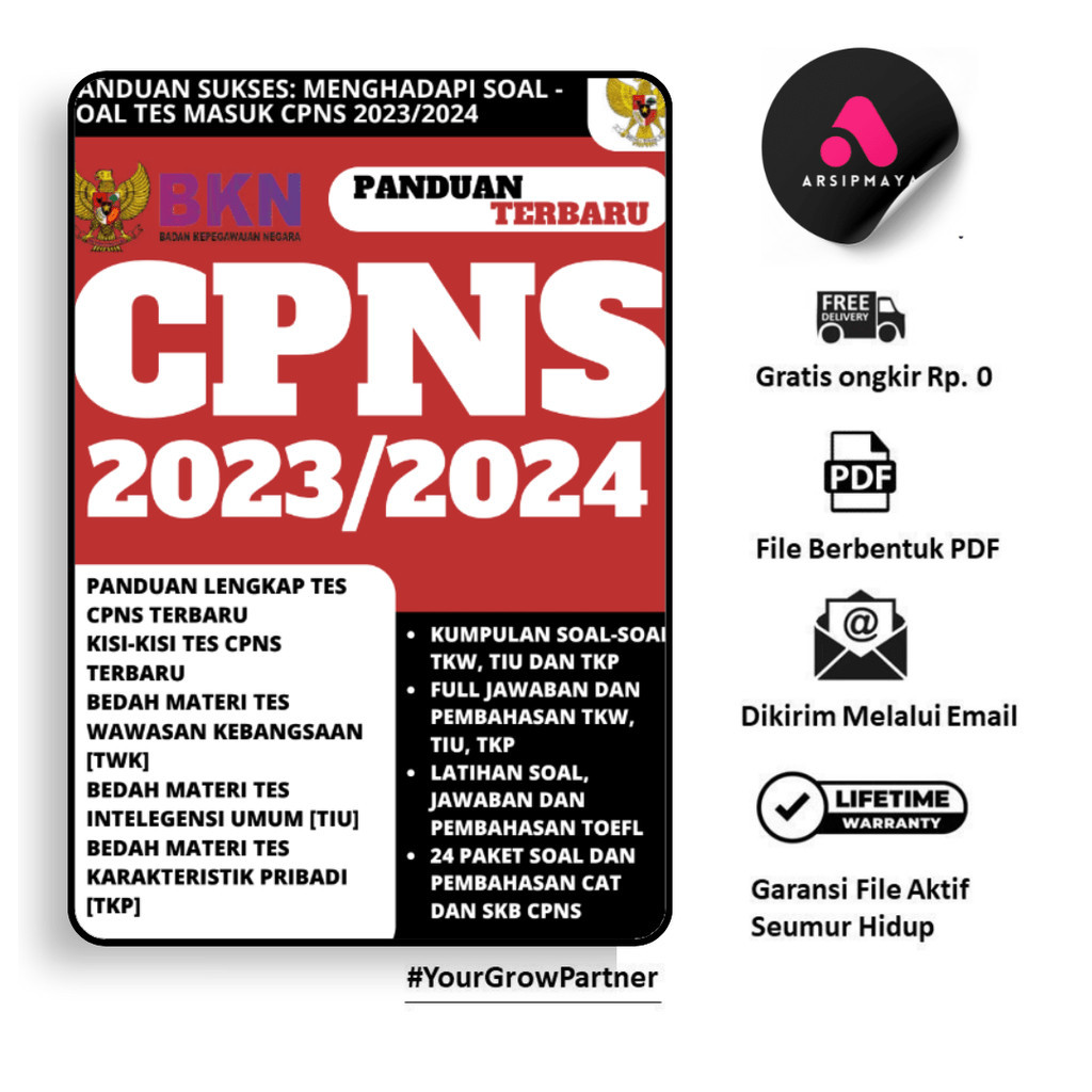 

528. CPNS 2023/2024 : MENGHADAPI SOAL-SOAL TES MASUK CPNS 2023/2024 - [-]