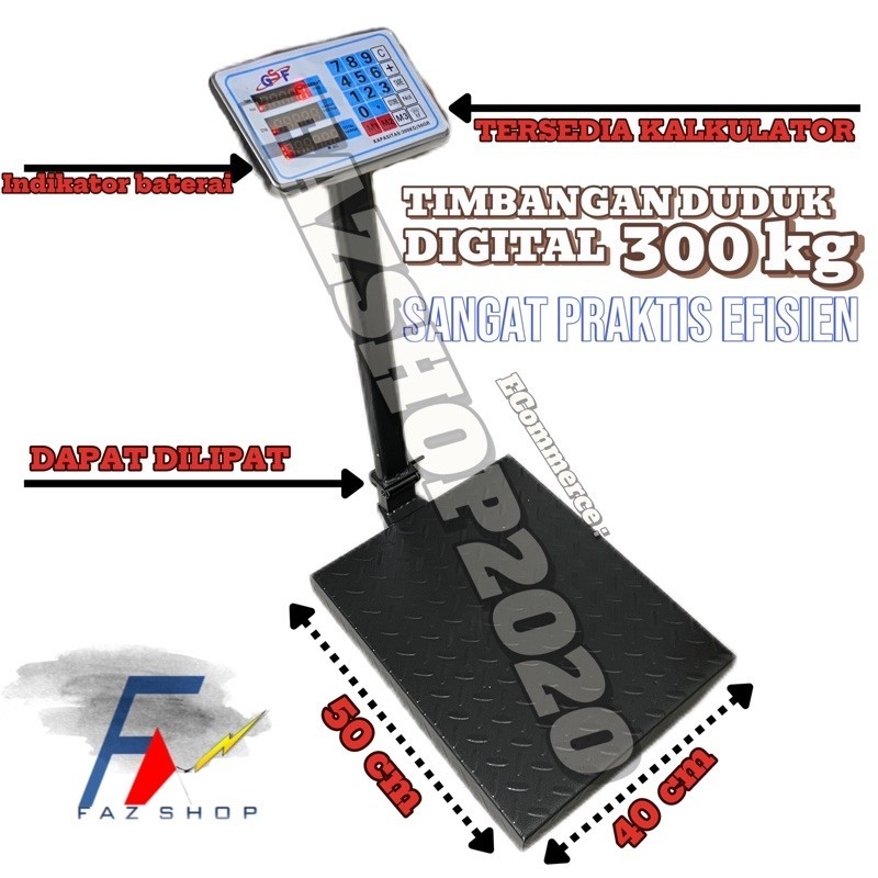 GSF GSF-300 Timbangan Digital Kapasitas 300kg