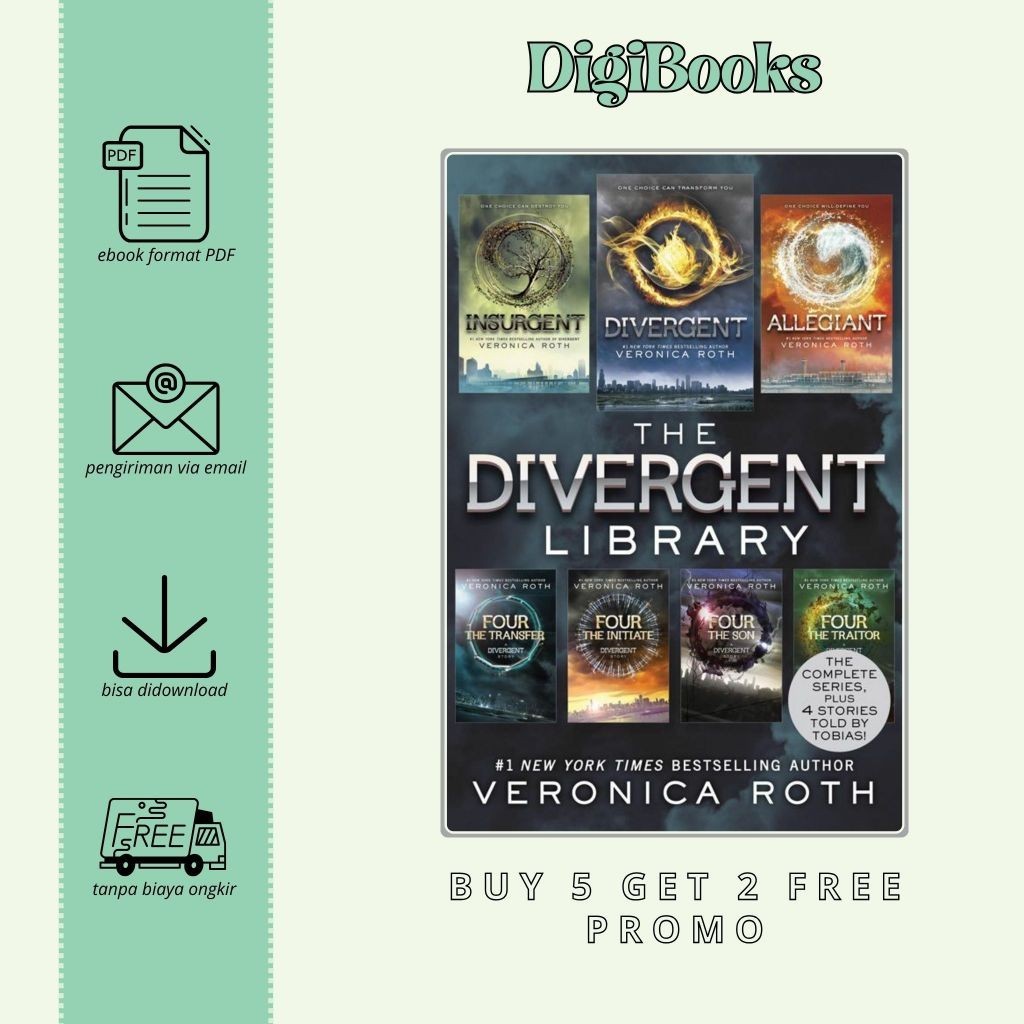

The Divergent Series (Divergent, Insurgent, Allegiant, The Transfer, The Initiate, The Son, The Traitor) (Bahasa Inggris)