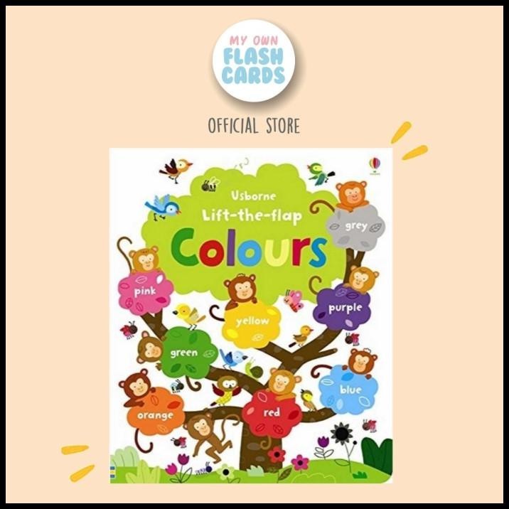 

Usborne Lift The Flap Colours Board Book Education Children Kids Buku