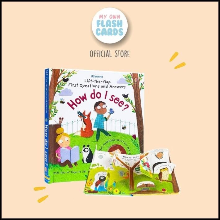 

Usborne How Do I See  Children Education Board Book Buku Edukasi Anak