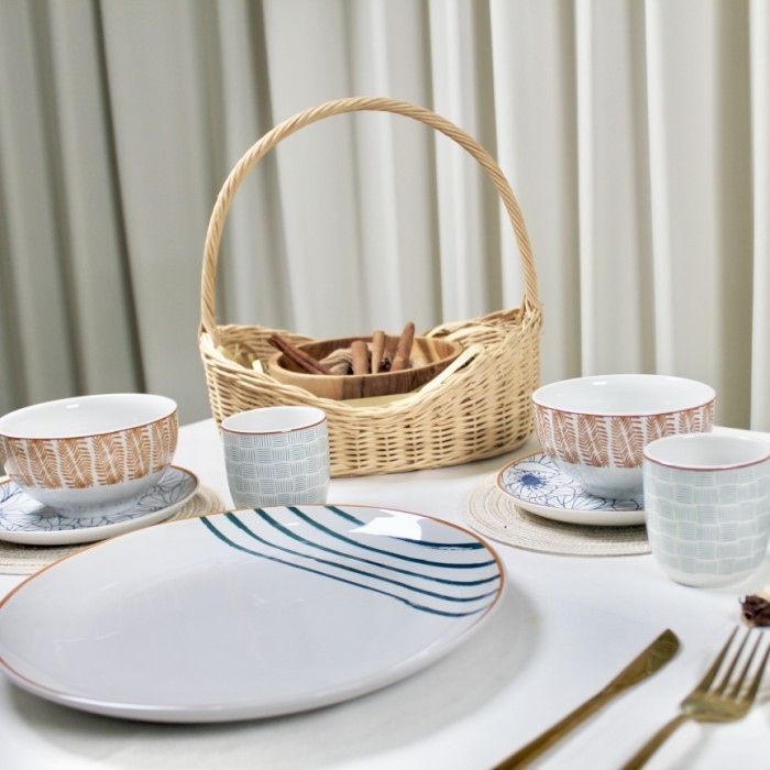 Piring Keramik Floco Set By Carramica