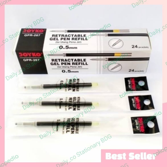 

Sale Refill Gel Pen Isi Ulang Pulpen Joyko Gpr-267 Retractable 0.5Mm Tinta