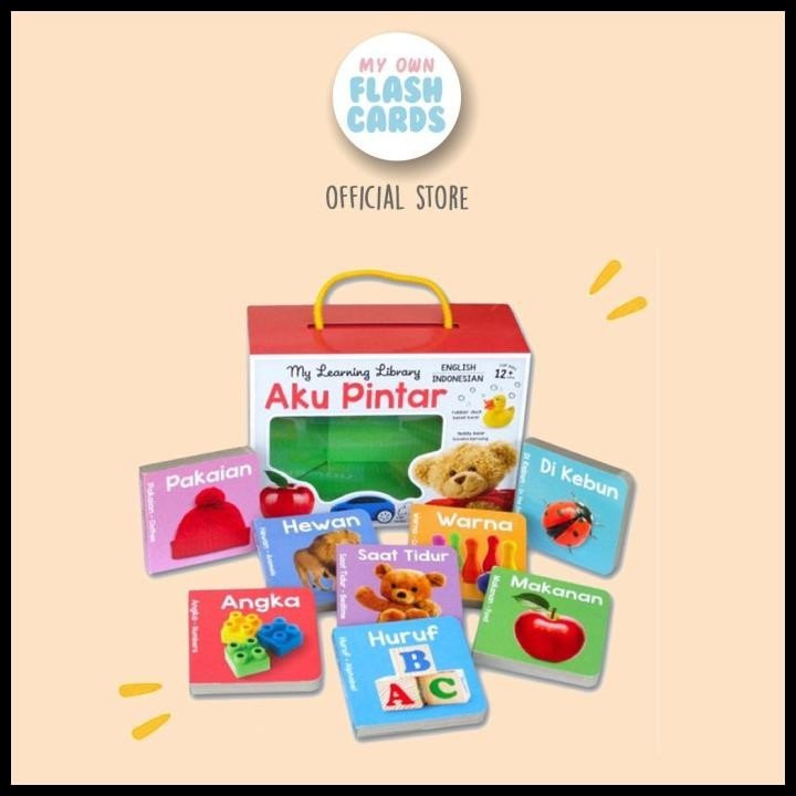 

My Learning Library Aku Pintar Box Set Of 8 Bilingual Board Book Kids