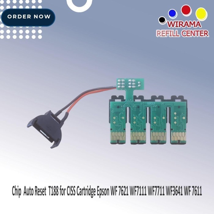 Terlaris Chip Auto Reset T188 For CISS Cartridge Epson WF 7621 WF7111 WF7711 SALE