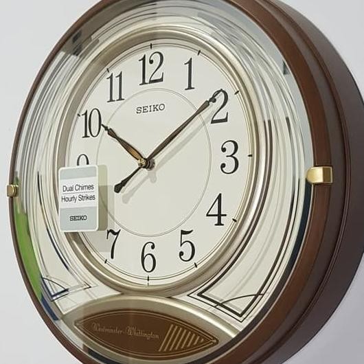 Jam Dinding Seiko Qxd215B Westnster Whittington Qxd215 Brown Case