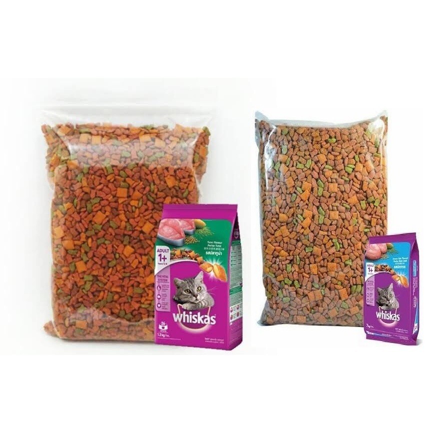 makanan kucing WHISKAS 1kg Repack