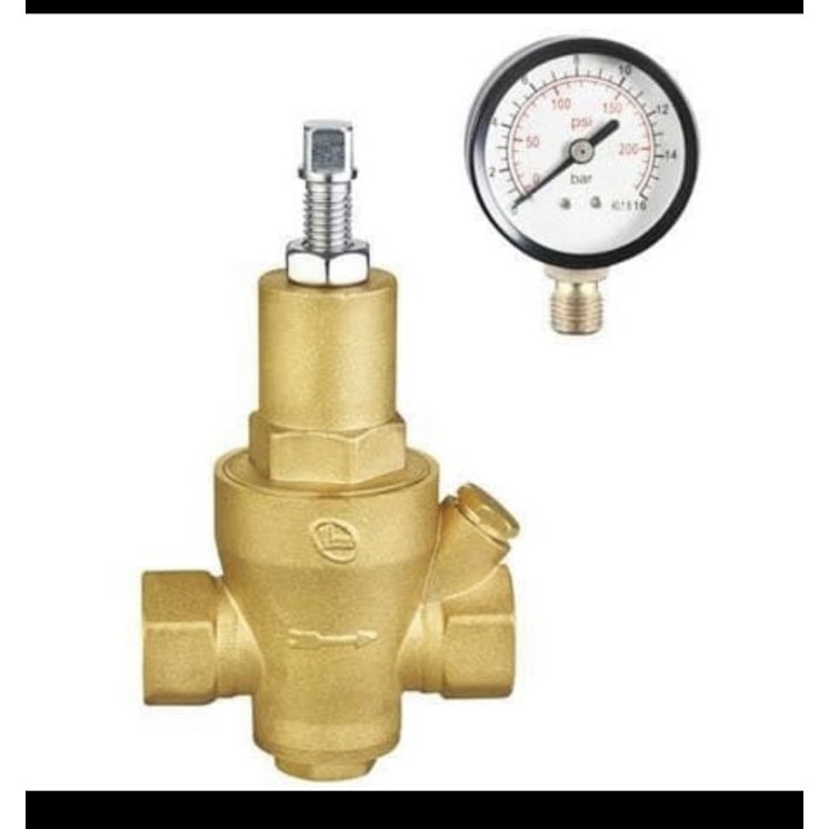 Prv Pressure Reducing Valve Kuningan Drat 3/4" Inch / Prv Bronze