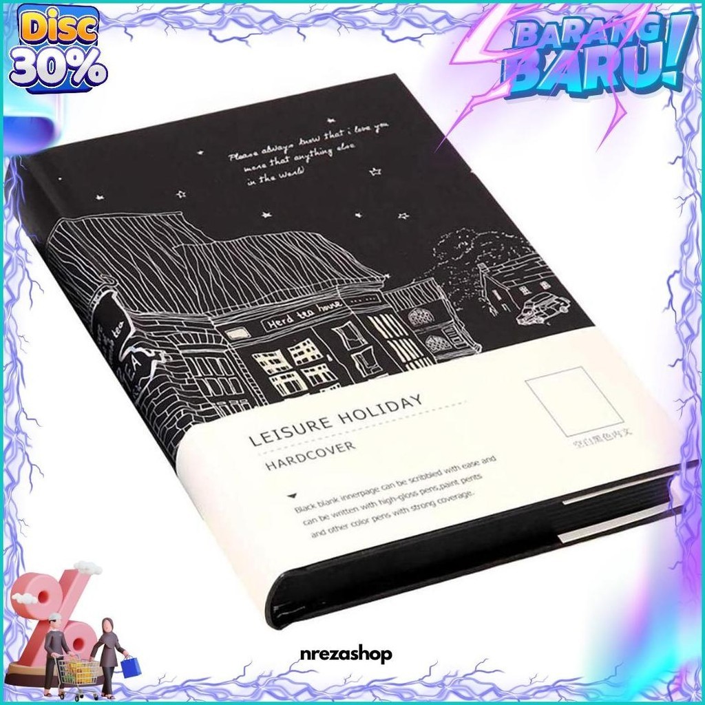 

(Dyi) Diary Black Leisure Holiday / Diari Sketsa Hitam