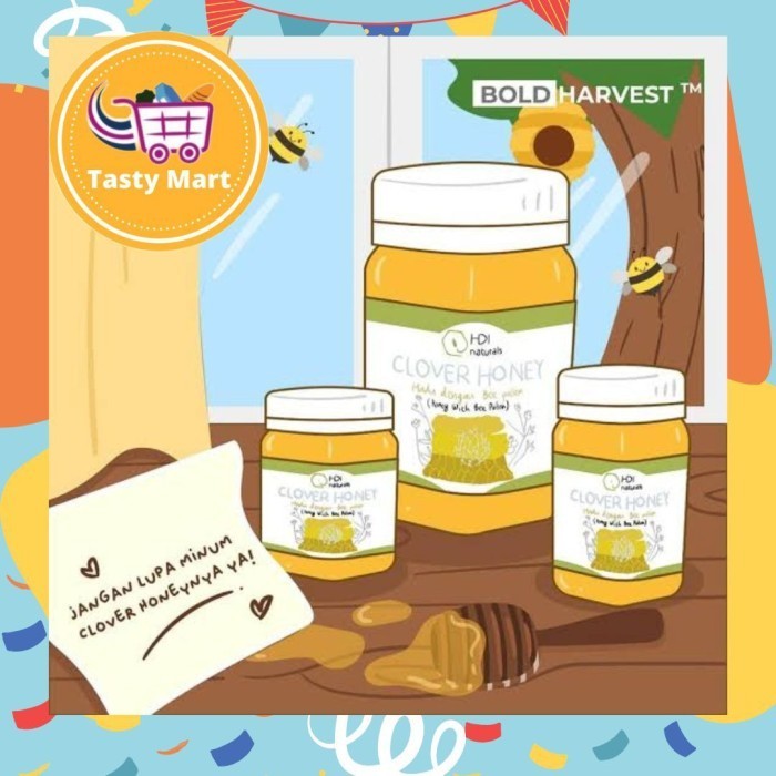 

Madu Super Clover 500gr 1kg Honey, Free Sendok Kayu. Exp. 2026