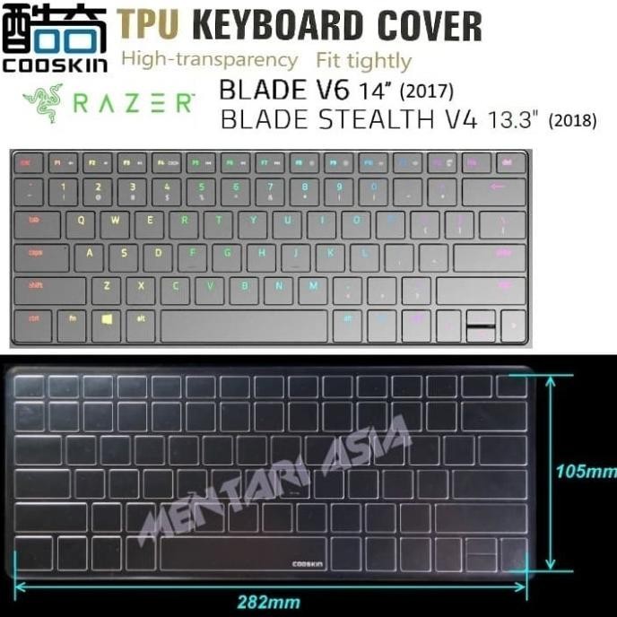 Keyboard Protector RAZER Blade 14 V6 2017 - COOSKIN Premium TPU Clear