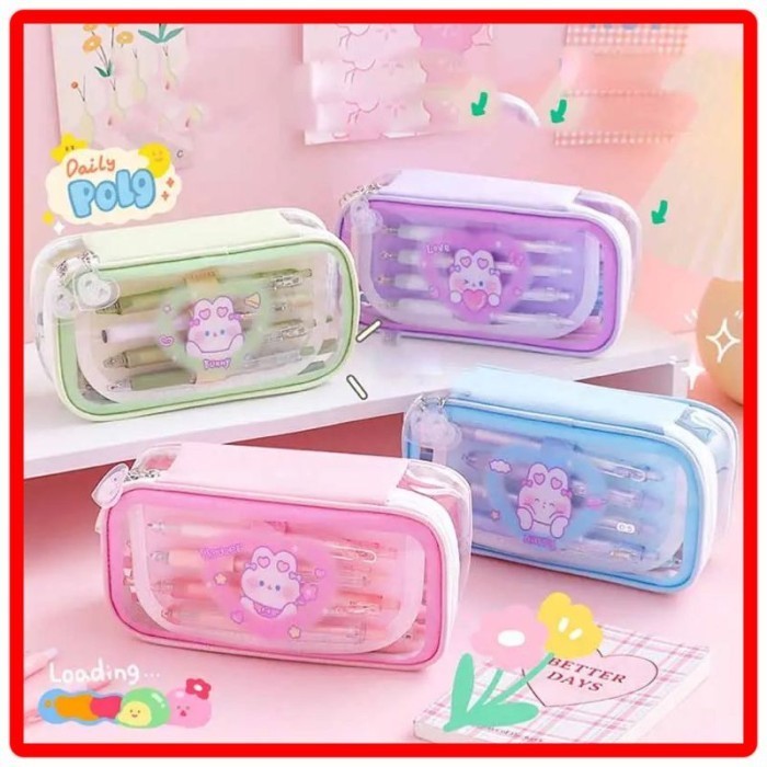 

Terbaru St1 Kotak Pensil Kapasitas Besar , Tempat Pensil Case Transparan Promo Terlaris