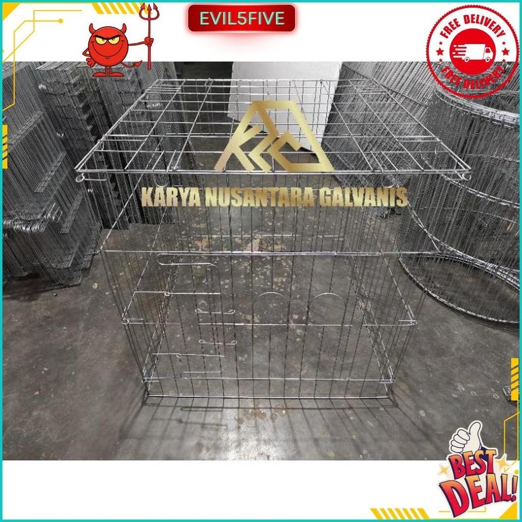 Galvanis Kandang Ayam Lipat P.80L.80T.80 Persegi Buruan Co