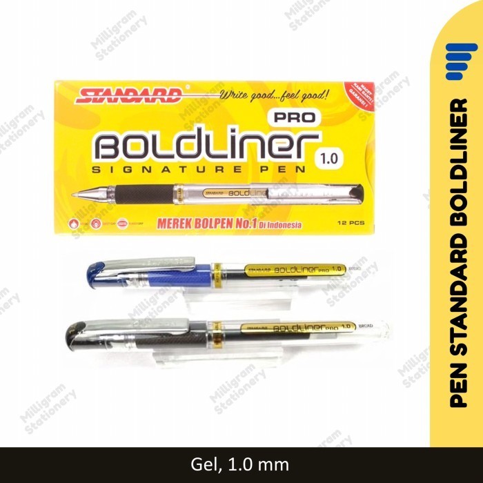 

Pulpen Gel Tanda Tangan Standard Boldliner Pro/ Signature Pen 1.0 mm