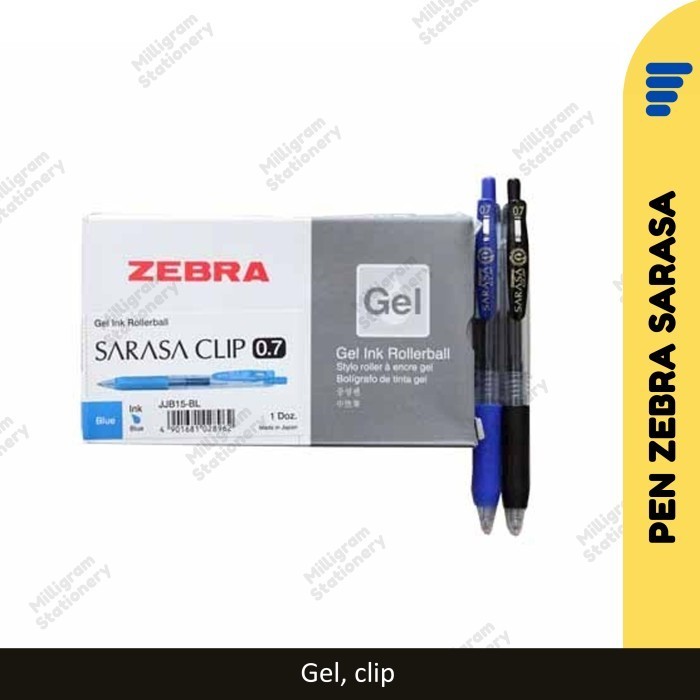 

Pulpen Gel Sarasa Zebra/ Ballpoint Clip/ LUSIN