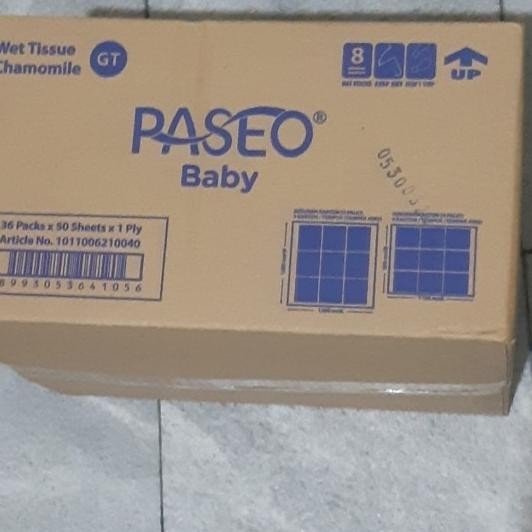 1 Dus - Tisu Basah Paseo Baby Wipes 50S