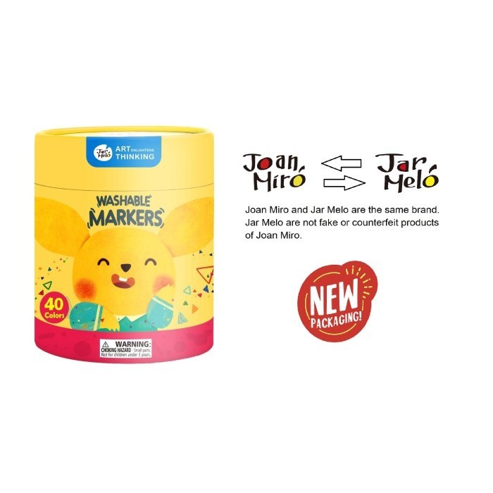 

Joan Miro Babyroo Washable Markers 40 Colors Spidol Warna Anak